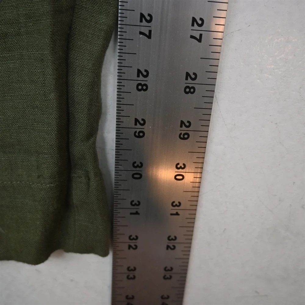 Banana Republic Mx32 Green 100% Linen 816804 Castello Linen Drawstring Pants